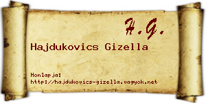 Hajdukovics Gizella névjegykártya